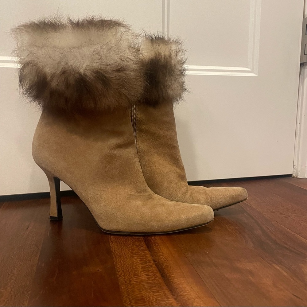 Stuart weitzmaz-fur boots 7.5